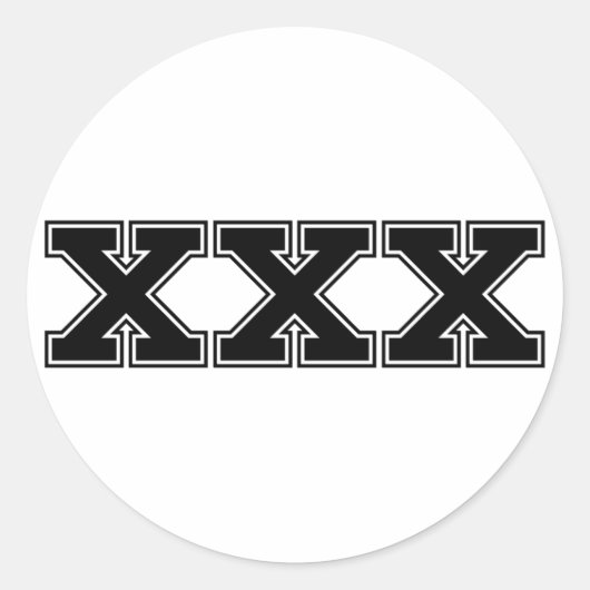 XXX STICKER (Voorkant)