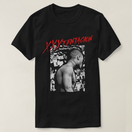 XXXTentacion Collage Black T-shirt (Design voorkant)