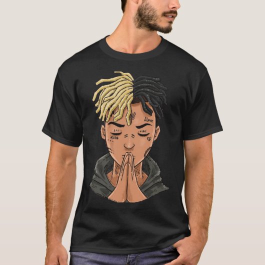XXXTentation draw cartoon RIP legend Rap Premium g T-shirt (Voorkant)