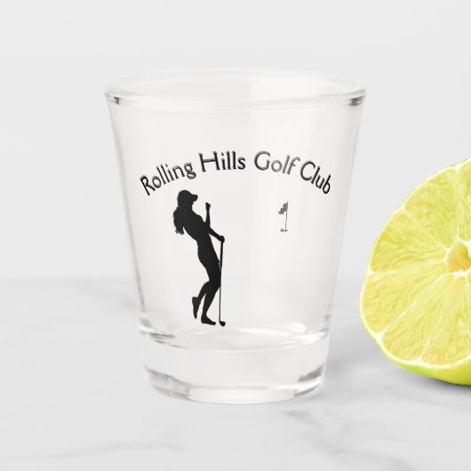 xxxx dbl dames Aangepaste Bar Bedrijfs Golf Shot Glas (Voorkant)