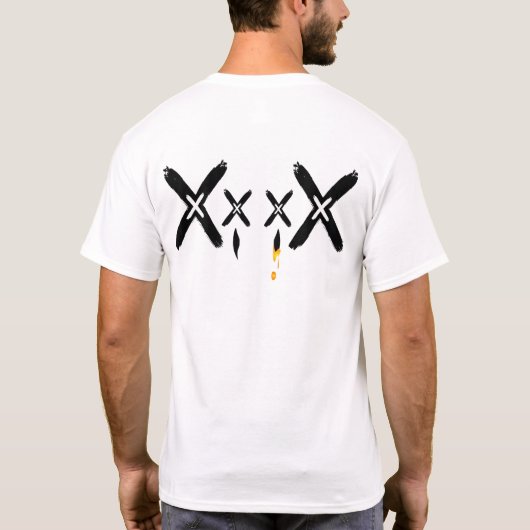 xxxx-tanden t-shirt (Achterkant)