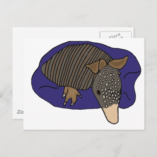 XY-Baby Armadillo op een proefontwerp Briefkaart (Voorkant / Achterkant)