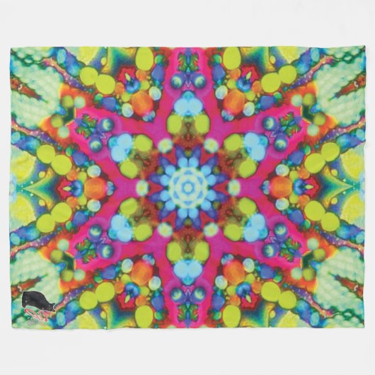Xycon Kaleidoscope Fleece Blanket (Voorkant (Horizontaal))