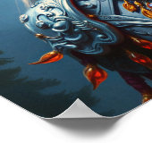 Xylanthia de Gehoornde Oracle - Gotische Donkere F Poster (Hoek)