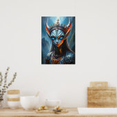 Xylanthia de Gehoornde Oracle - Gotische Donkere F Poster (Keuken)