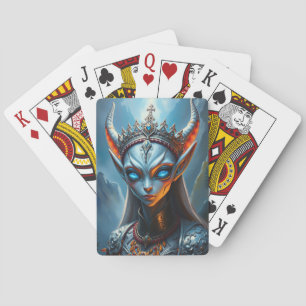 Xylanthia de Gehoornde Orakel - Donkere Fantasie Pokerkaarten