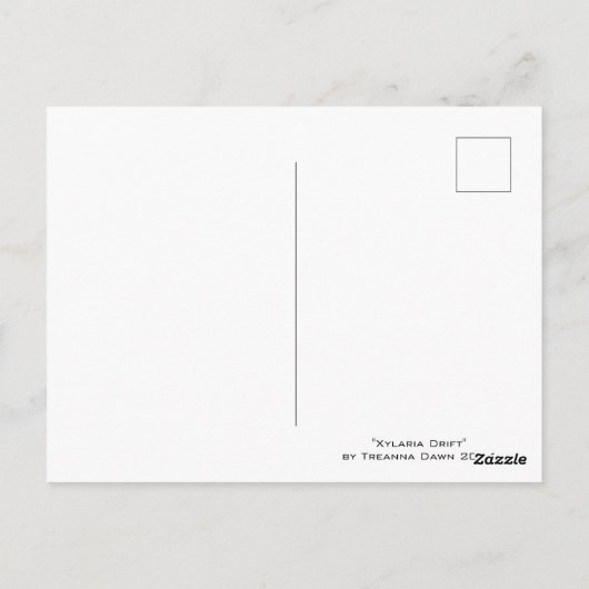 Xylaria drift briefkaart (Achterkant)