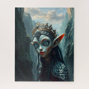 Xylariel Azure Soeverein Donkere Fantasie Elfen Legpuzzel