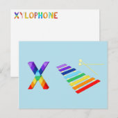 Xylofoonkaart Briefkaart (Voorkant / Achterkant)