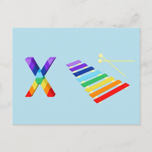 Xylofoonkaart Briefkaart (Voorkant)