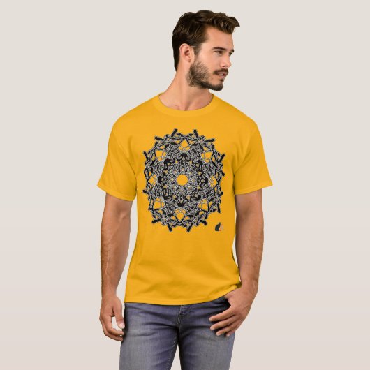 Xylografisch Octa Glyph T-shirt (Voorkant volledig)