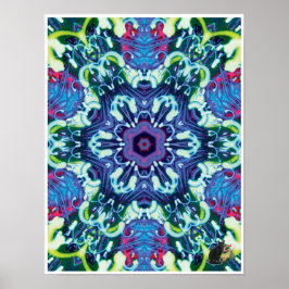Xyloid Kinetic Collage Kaleidoscoop Poster