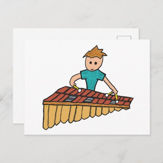 Xylophone Briefkaart (Voorkant / Achterkant)