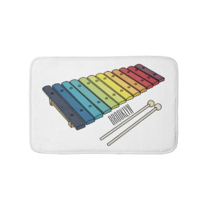 Xylophone cartoon illustratie badmat