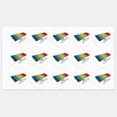 Xylophone cartoon illustratie labels (Vel)