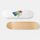Xylophone cartoon illustratie persoonlijk skateboard (Horizontaal)