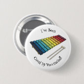 Xylophone cartoon illustratie ronde button 5,7 cm (Voorkant /achterkant)
