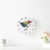 Xylophone cartoon illustratie ronde klok (Huis)