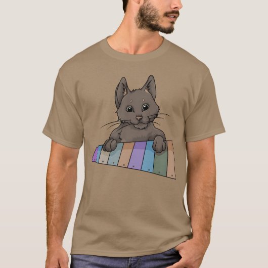 Xylophone Cat  T-shirt (Voorkant)