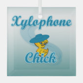 Xylophone Chick #3 Glas Ornament (Voorkant)