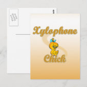 Xylophone Chick Briefkaart (Voorkant / Achterkant)