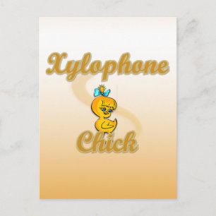 Xylophone Chick Briefkaart