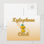 Xylophone Chick Briefkaart (Voorkant / Achterkant)