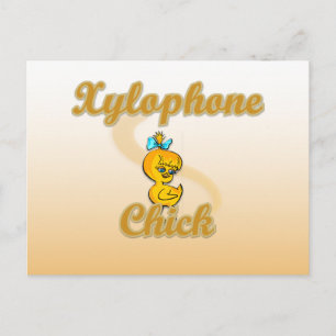 Xylophone Chick Briefkaart