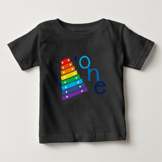 Xylophone eerste verjaardag shirt (Voorkant)