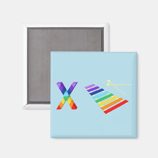 Xylophone Fridge Magnet (Voorkant / Achterkant)