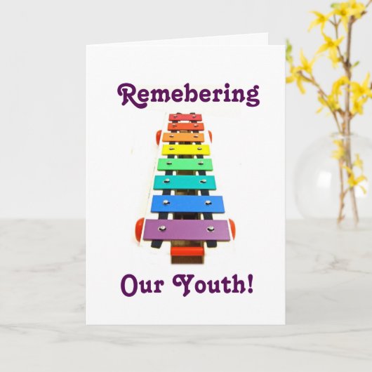 XYLOPHONE HUMOR=HERINNER ONZE JEUGD OVER DE HILL KAART (Gele Bloem)