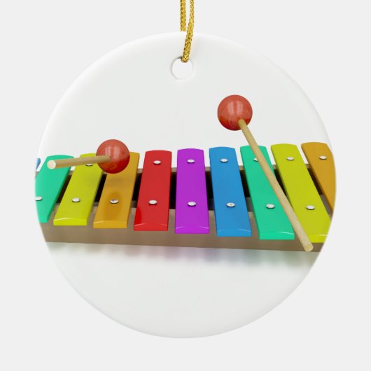 Xylophone Keramisch Ornament (Voorkant)