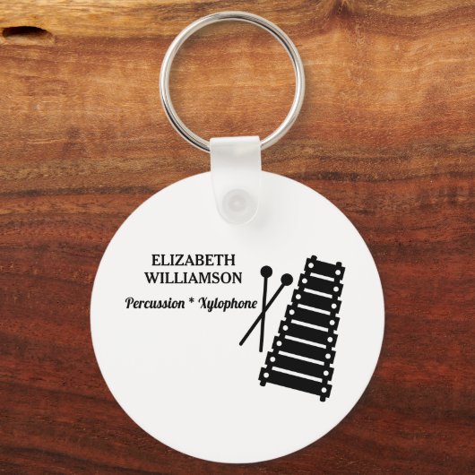 XYLOPHONE Klasse van 2026 Marching Band Sleutelhan Sleutelhanger (Achterkant)