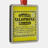 Xylophone Licentie Metal Ornament (Rechts)