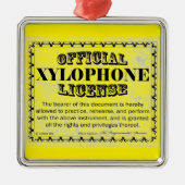 Xylophone Licentie Metal Ornament (Voorkant)