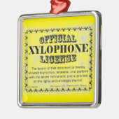 Xylophone Licentie Metal Ornament (Links)