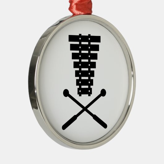 Xylophone Metalen Ornament (Rechts)