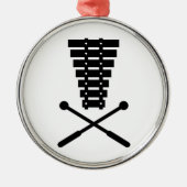 Xylophone Metalen Ornament (Voorkant)
