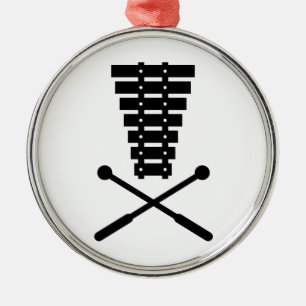 Xylophone Metalen Ornament