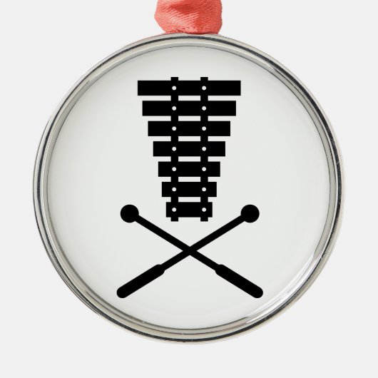Xylophone Metalen Ornament (Voorkant)