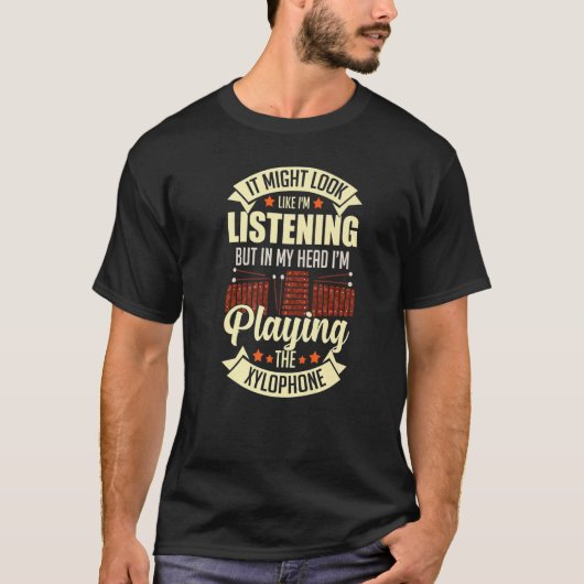 Xylophone Music Instrument Notes Player Glockenspi T-shirt (Voorkant)