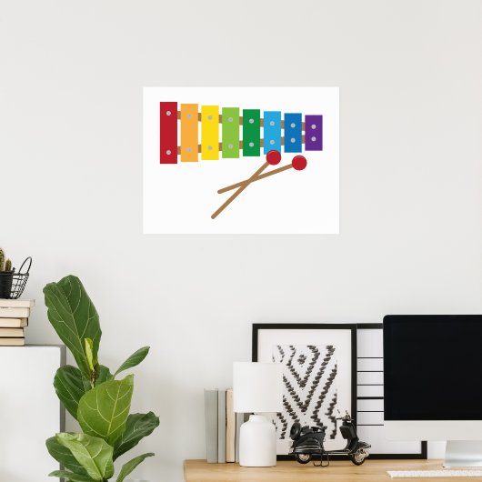 Xylophone Poster (Thuiskantoor)