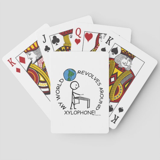 Xylophone - Wereld revolt rond Speelkaarten (Achterkant)