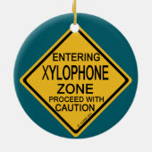 Xylophone Zone invoeren Keramisch Ornament (Achterkant)