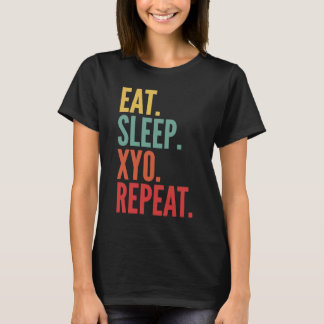 Xyo Crypto Eat Sleep Xyo Herhalen T-shirt