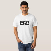 xyz tech it code t-shirt (Voorkant volledig)