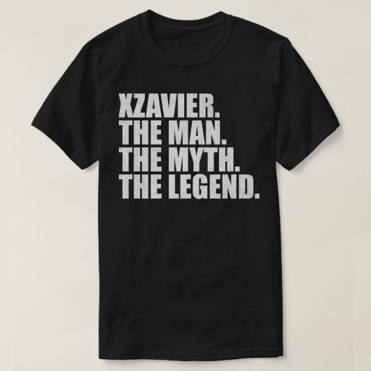 XzavierXzavier Naam Xzavier Voornaam T-shirt (Design voorkant)