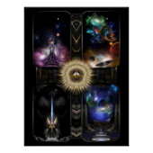 Xzendor7 Quadology of Fractal Fantasy Art Perfect Poster (Voorkant)