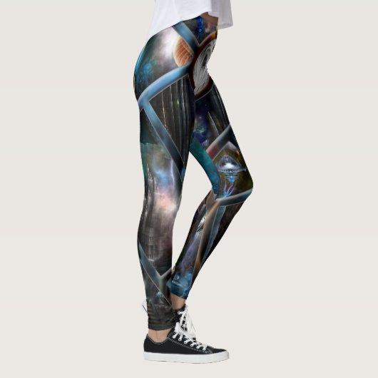 Xzendor7 Realm of Fractal Fantasies Matrix Legging (Rechts)