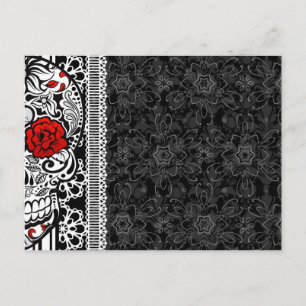 Y0u Calveras Sugar Skull Briefkaart